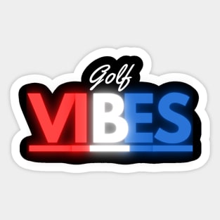 Golf Vibes - USA Sticker